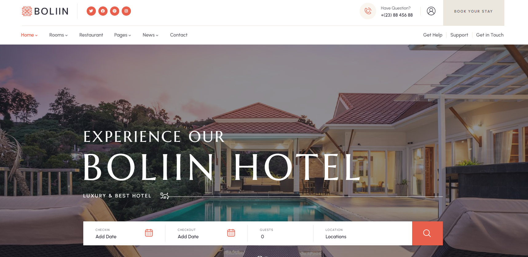 Hotel Website Image